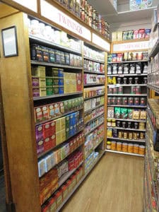 High-quality supplement shelves with a variety of vitamins and minerals at Izzie Bytes.